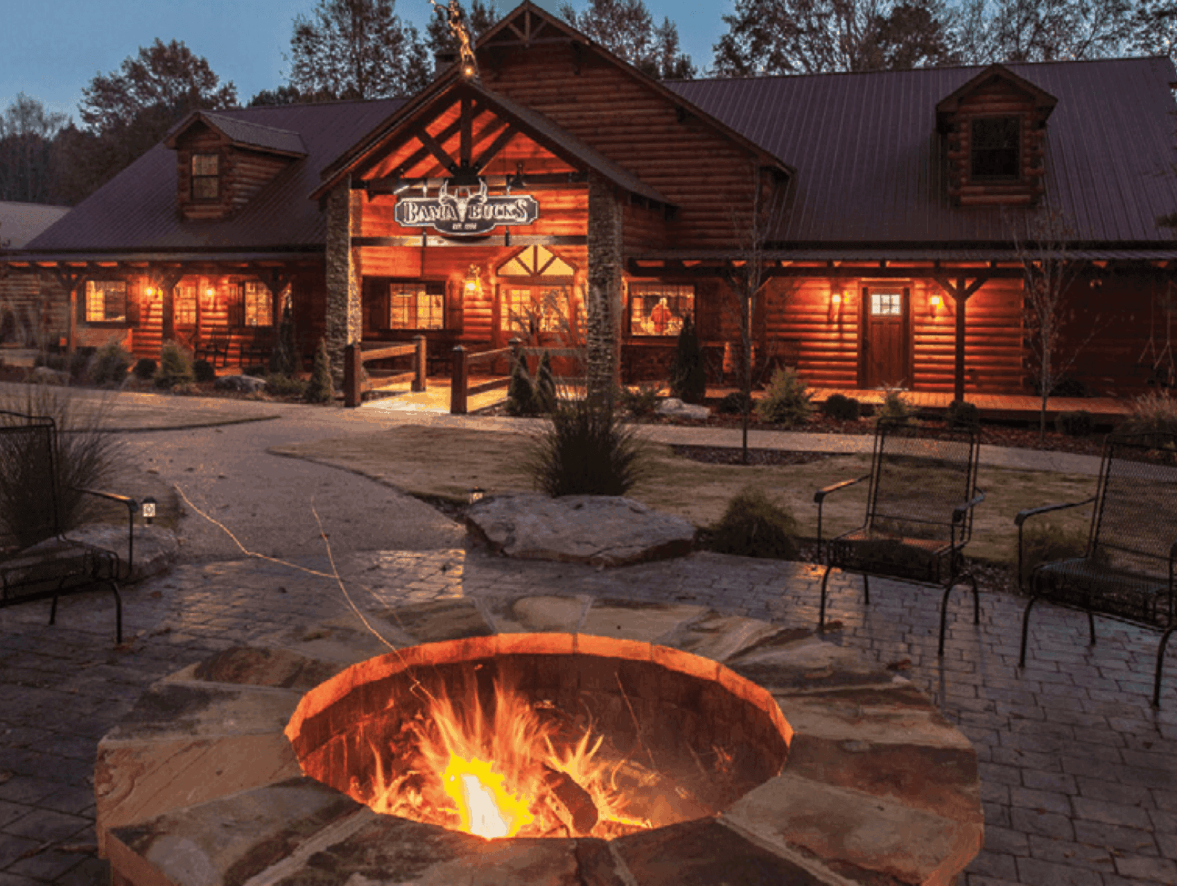 restaurant with fire pit