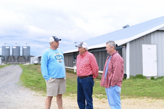 Kenneth, Gregory, & Michael Smith on the poultry farm